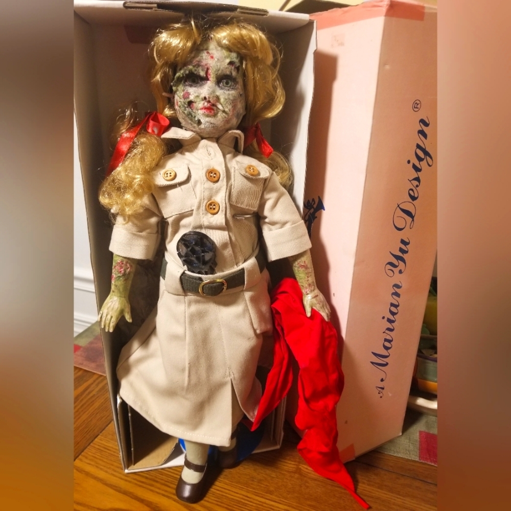 Horror Girlscout Doll- hand decorated 18" w/ box